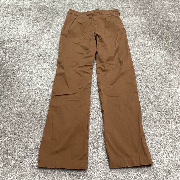 Coldwater Creek High Rise Chino Trouser Pants Womens 10 Brown Straight Leg 30x31 - Picture 2 of 14